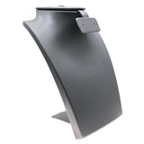 Steel Grey Leatherette Combination Jewelry Display Stand – Necklace, Earring & Ring