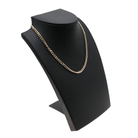 Black Leatherette Foldable Necklace Display Stand - 8-1/4" Tall