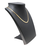 Steel Grey Leatherette Foldable Necklace Display Stand, 8¼" Tall