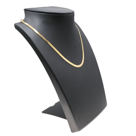 Steel Grey Leatherette Foldable Necklace Display Stand, 8¼" Tall