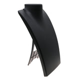 Black Leatherette Foldable Necklace Display Stand, 13.5" Tall