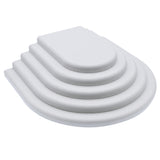 White Leatherette 4 Tier Jewelry Necklace Display