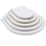 White Leatherette 4 Tier Jewelry Necklace Display
