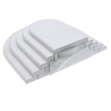 White Leatherette 4 Tier Jewelry Necklace Display