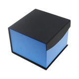 Black and Blue Magnetic Lid Jewelry Bracelet or Watch Pillow Boxes