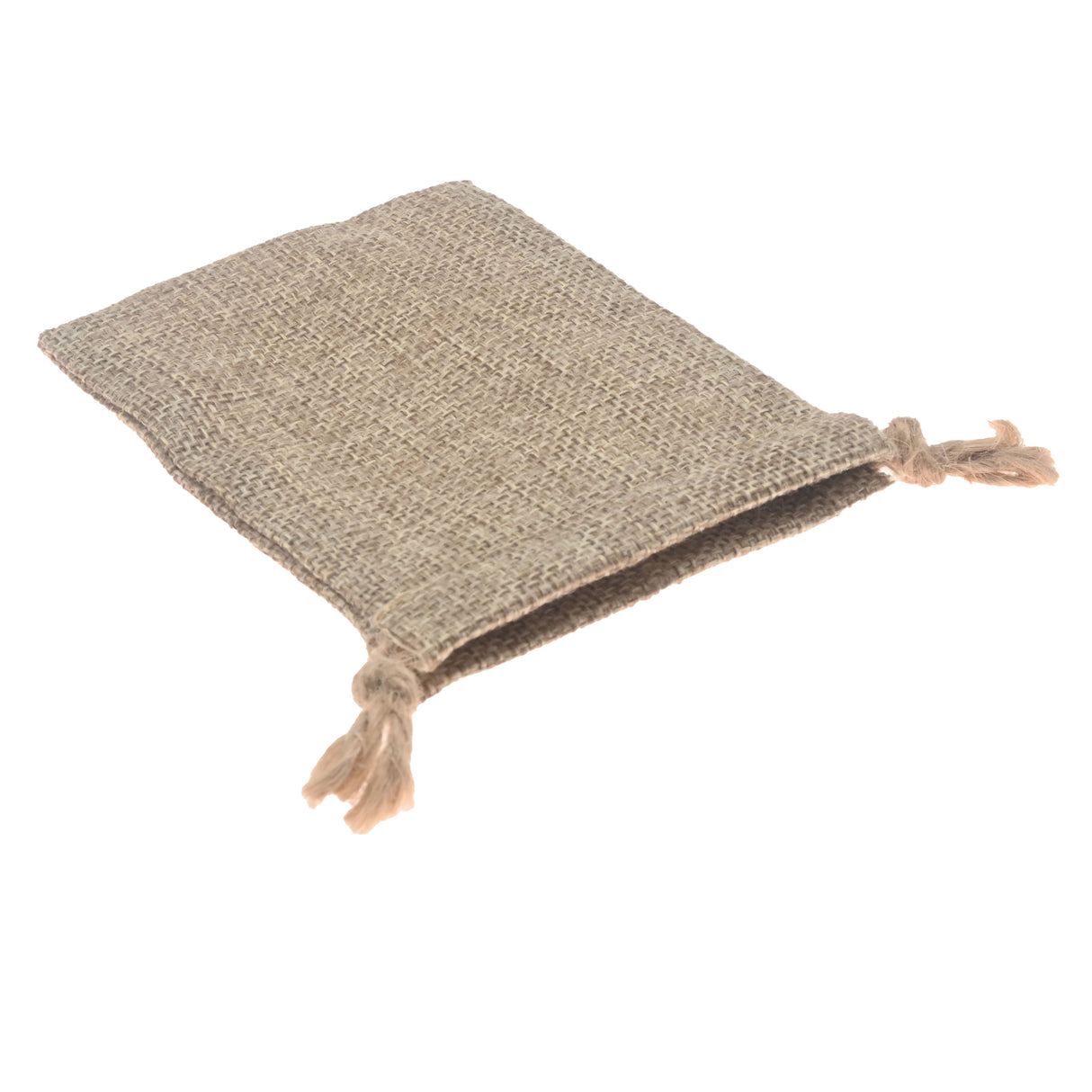 Brown Burlap Drawstring Gift Pouches, 2-3/4" x 3", 12 Per Pack