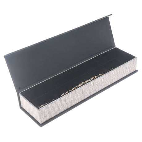 Black and Grey Magnetic Lid Jewelry Bracelet Boxes