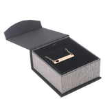 Black and Grey Magnetic Lid Jewelry Earring or Pendant Boxes