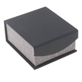 Black and Grey Magnetic Lid Jewelry Earring or Pendant Boxes