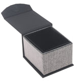 Black and Grey Magnetic Lid Jewelry Ring Boxes