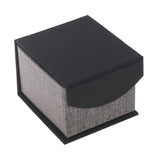 Black and Grey Magnetic Lid Jewelry Ring Boxes