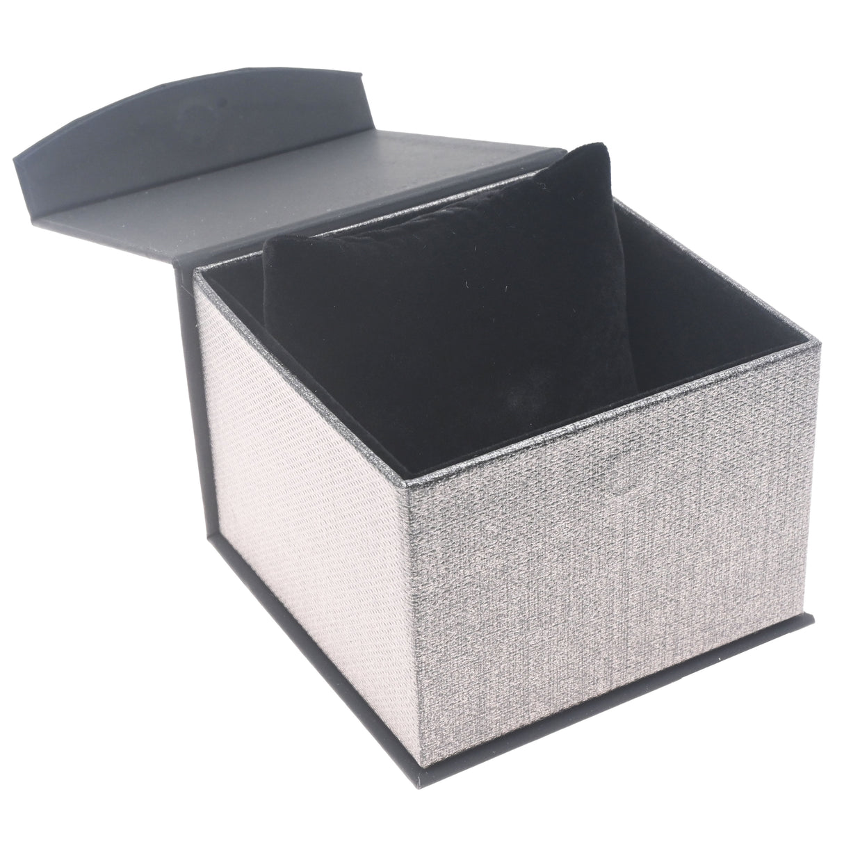 Grey and Black Magnetic Watch Pillow Box
