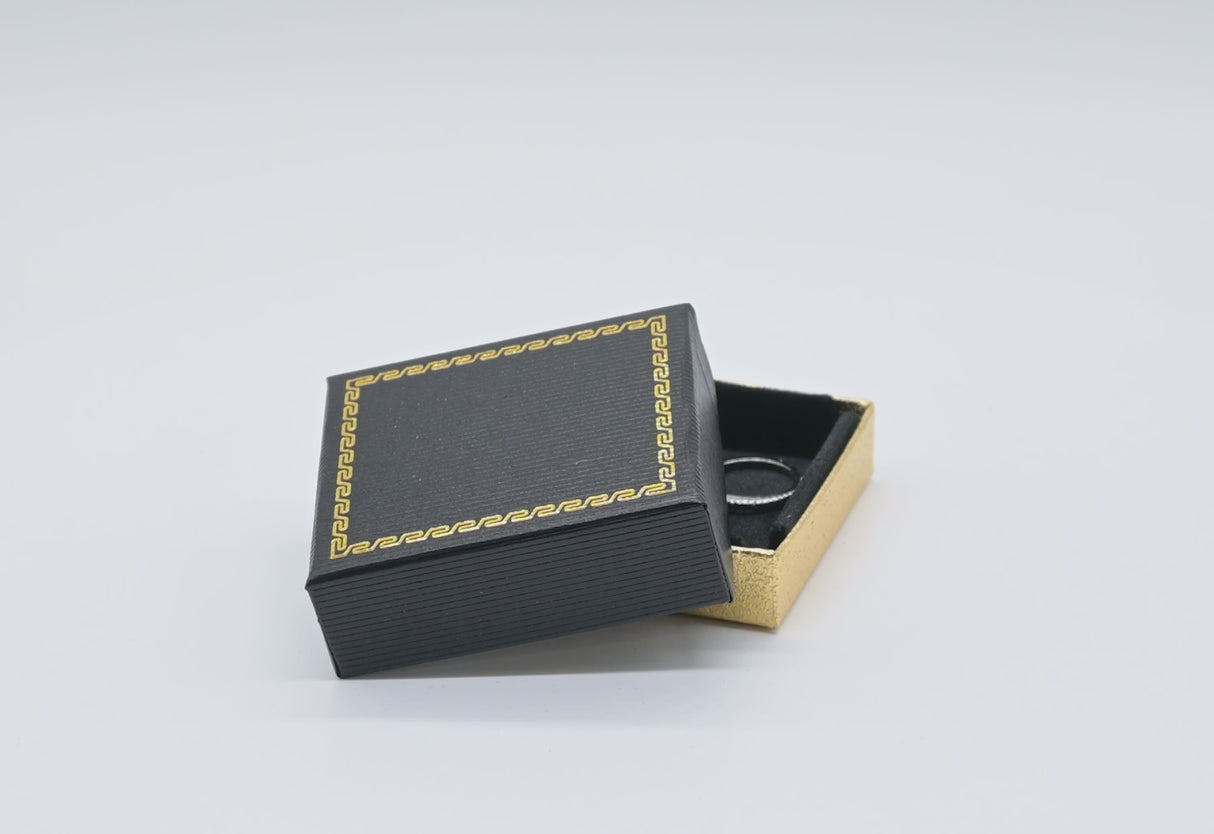Small Black and Gold Jewelry Earring / Pendant Gift Boxes