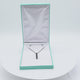 Teal Leatherette Jewelry Necklace / Chain Boxes