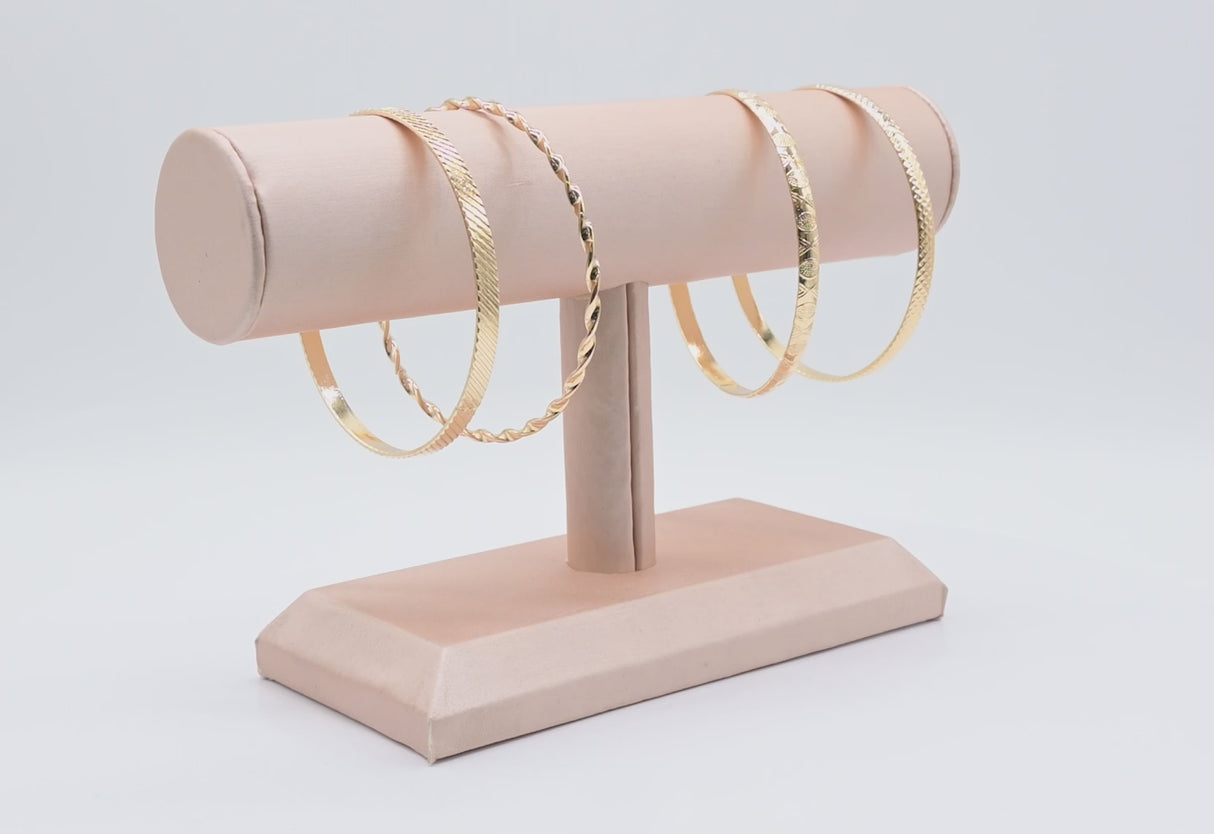 Champagne Pink Jewelry Bracelet / Watch T Bar Stand