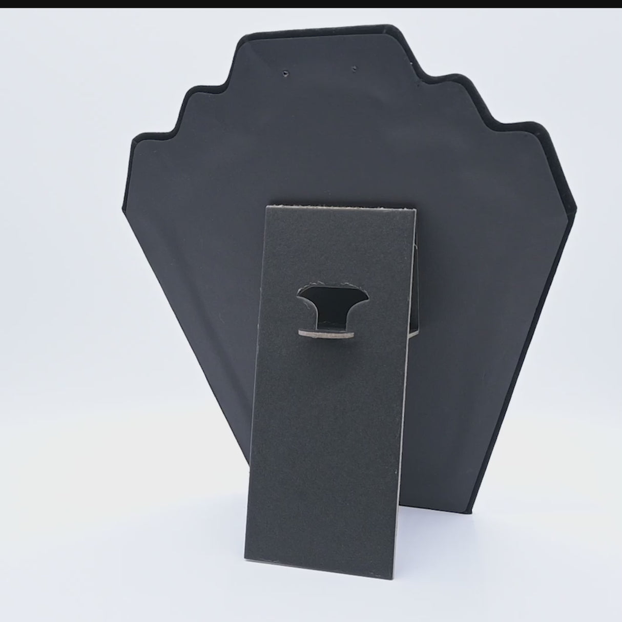 Black Velvet Tiered Necklace & Earring Display Easel