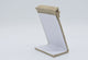 Burlap Earring Display Stand with Flap - Natural Brown