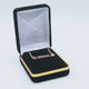 Black Velvet Pendant Boxes with Gold Trim - Pack of 12