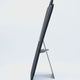Black Velvet Curved Jewelry Necklace Easel, 14" Tall