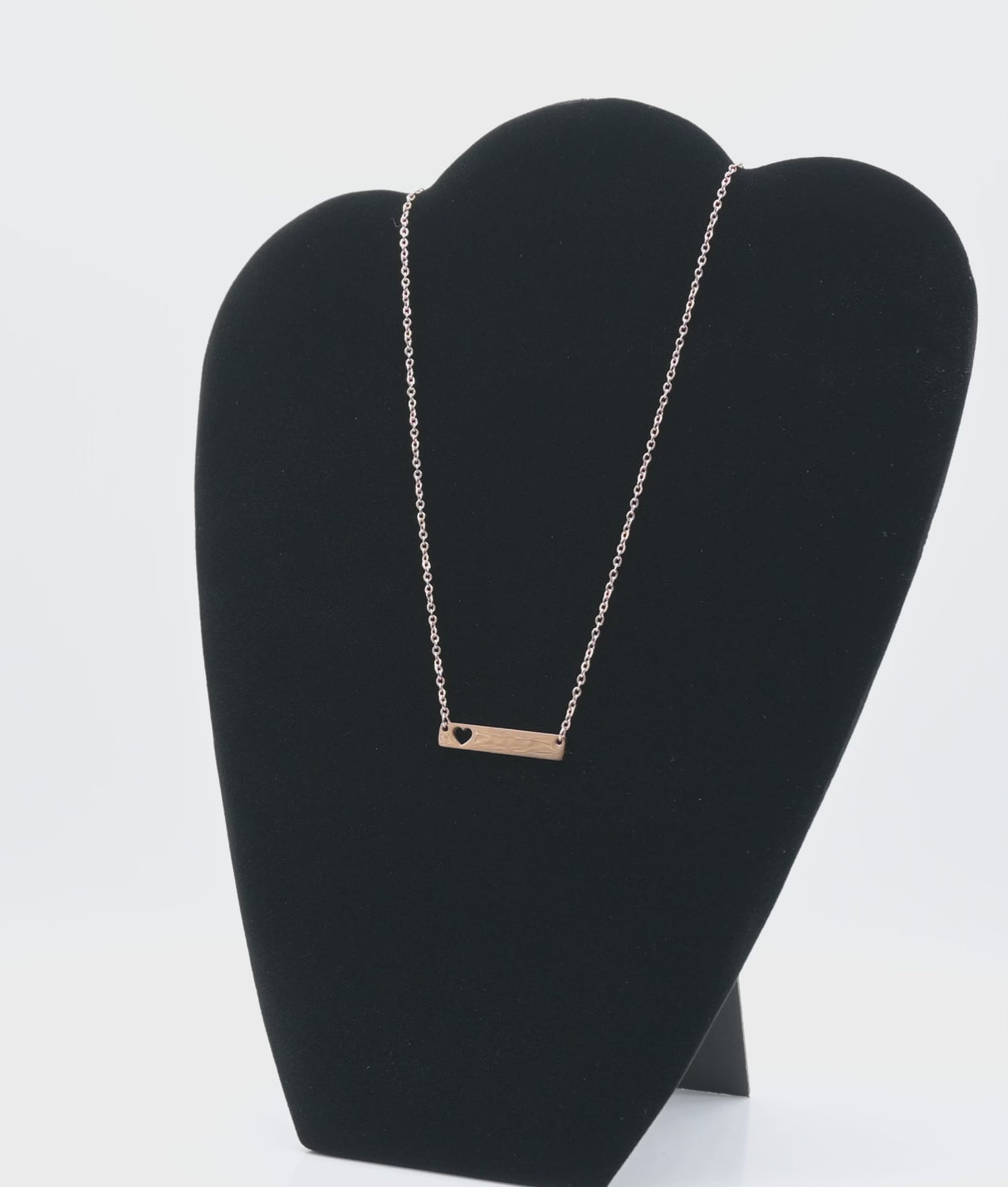 Black Velvet Jewelry Necklace Display Easel, 10-7/8" Tall