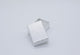 Silver Linen Pattern Paper Cotton Filled Jewelry Gift Boxes #11