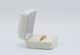 White Leatherette Jewelry Ring Boxes