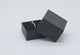 Matte Black Paper Jewelry Ring Gift Packaging Boxes With Foam Insert