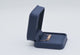 Navy Blue Leatherette Jewelry Pendant Gift Boxes