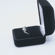 Black Velvet Ring Boxes with White Lining - Pack of 12