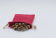 Red Burlap Drawstring Gift Pouches, 3" x 4", 12 Per Pack