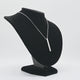 Black Velvet Wide Jewelry Necklace Display Bust, 8" Tall