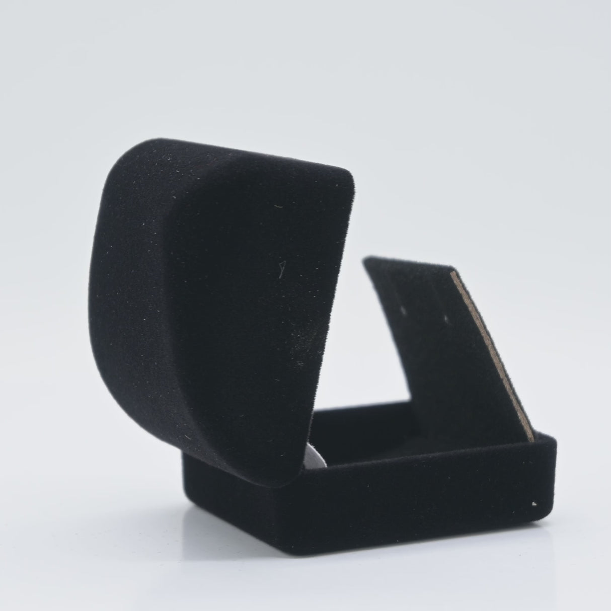 Black Flocked Velour Jewelry Earring Boxes
