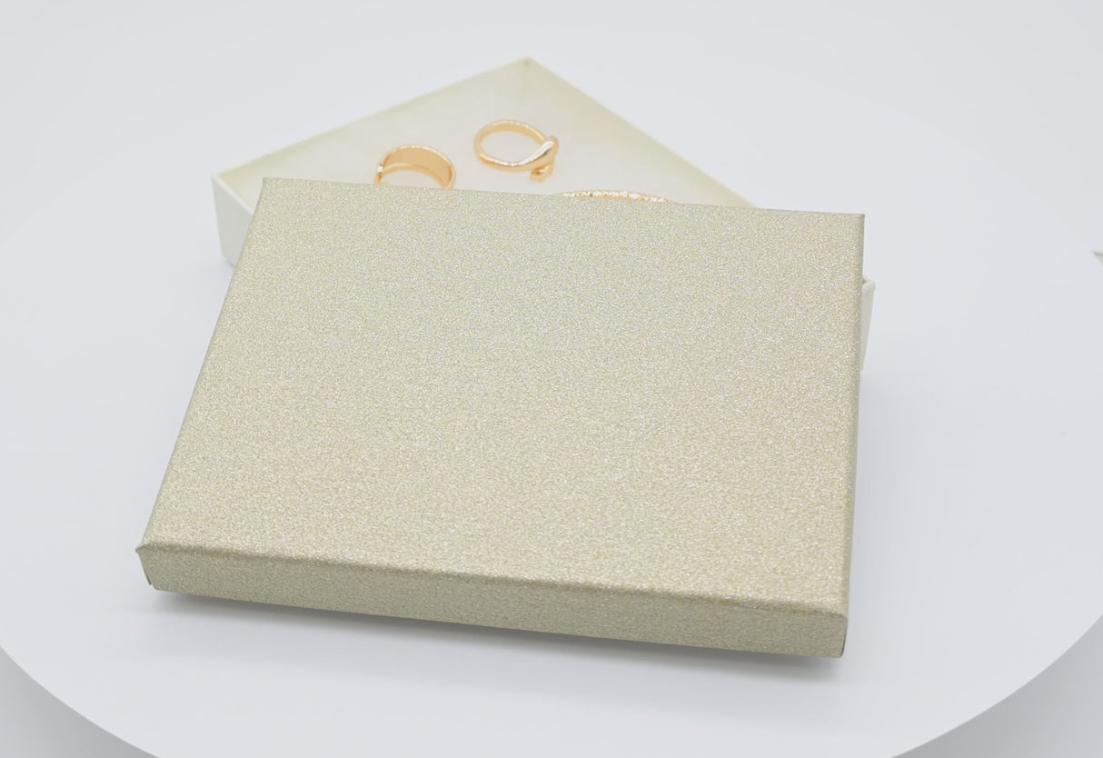 Multi-Color Cotton Filled Jewelry Gift Boxes  4" x 5.5" x 1"