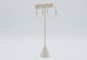 Beige Faux Suede Jewelry Earring T Stand, 6-3/4" Tall