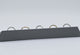 Steel Grey Leatherette 5-Slot Jewelry Ring Display Tray