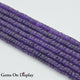 AA Grade Purple Amethyst Heishi Rondelle Strand – 15.5"–16" Natural Amethyst Beads