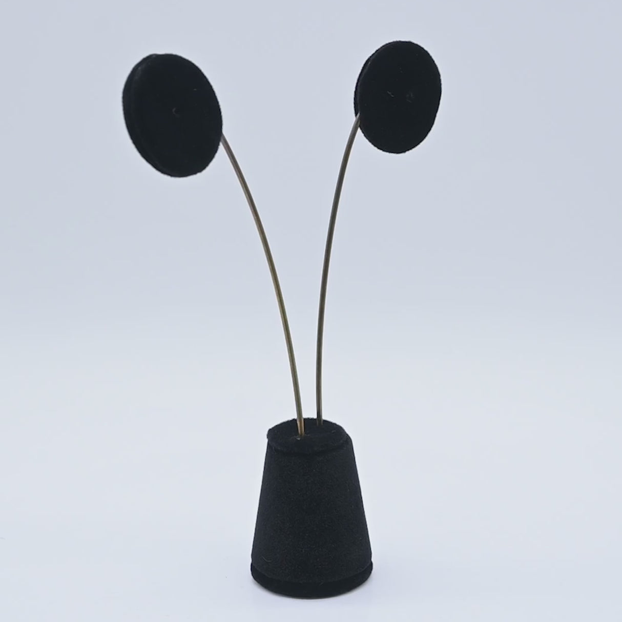 Teardrop Black Velvet Earring Display Stand - 5-1/8" Tall