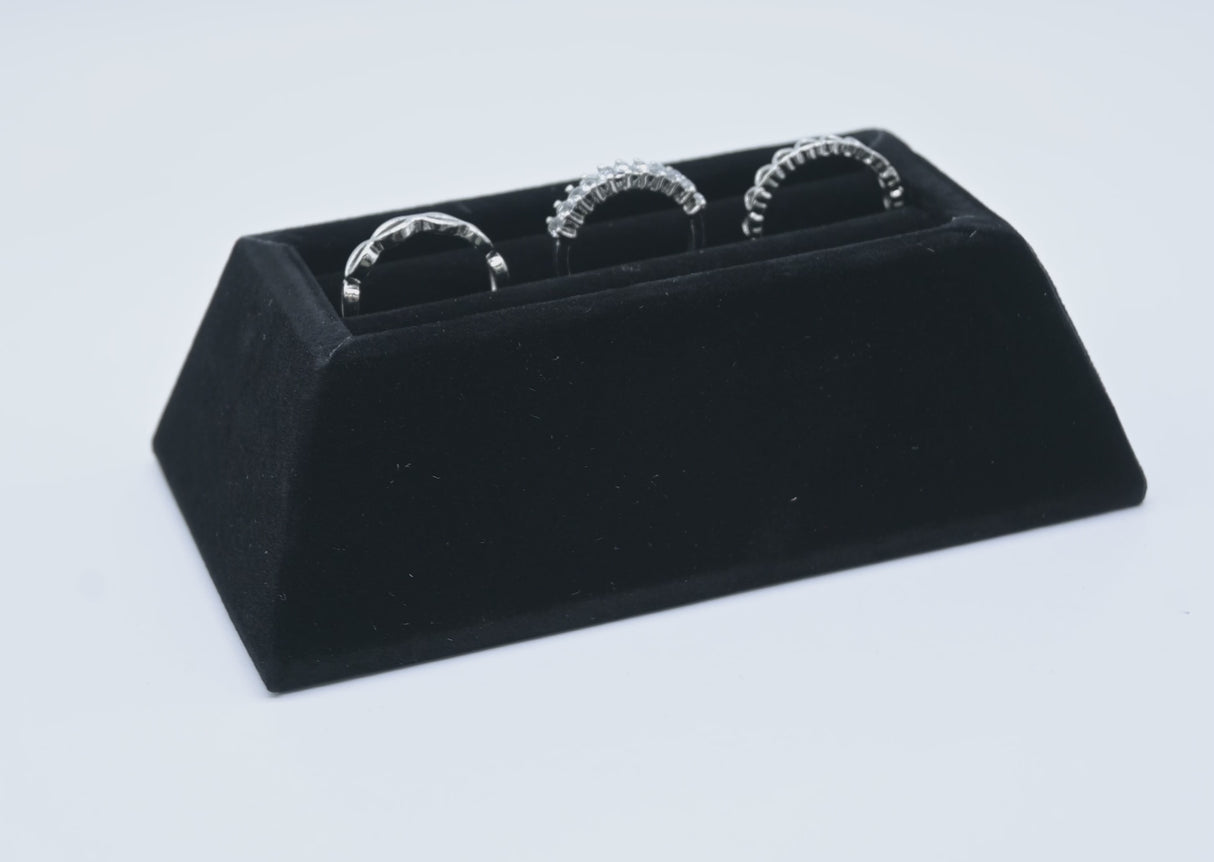 Black Velvet Single Stand Jewelry Bangle Display