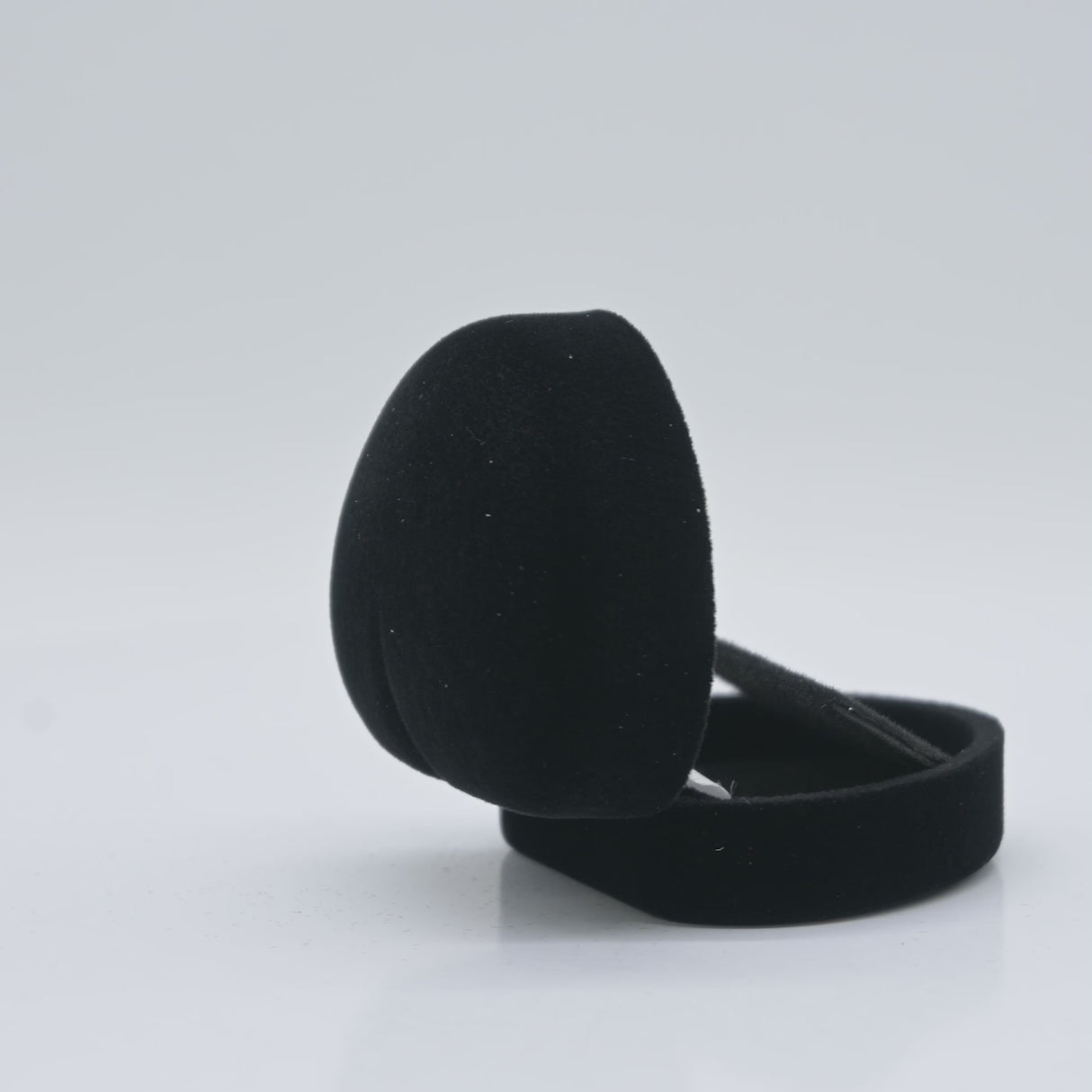 Black Flocked Velour Jewelry Earring Boxes