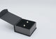 Black and Grey Magnetic Lid Jewelry Earring or Pendant Boxes