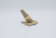 Brown Burlap Single Finger Ring Display - 2" Tall