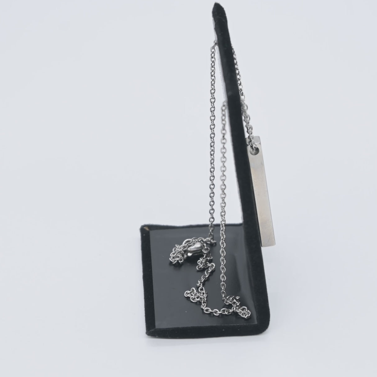 Black Velvet Single Earring & Pendant Display Stand - 3.25" Tall