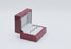 Red Rosewood Dual Jewelry Ring Gift Packaging Boxes, Dome Top