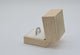 Tan Burlap Faux Natural Wood Jewelry Ring Boxes