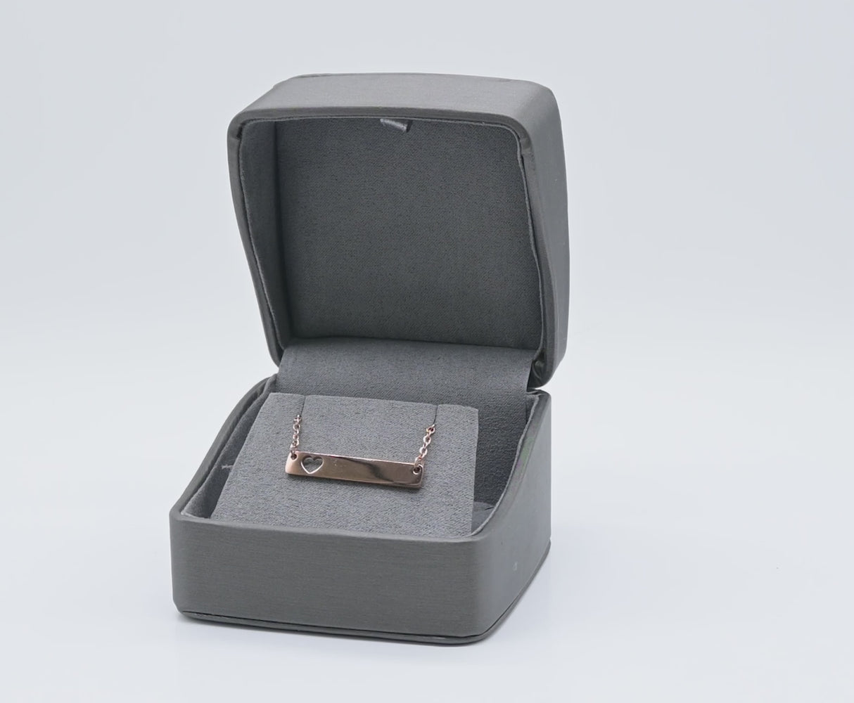Premium Graphite Grey Leatherette Pendant Box - Pack of 6