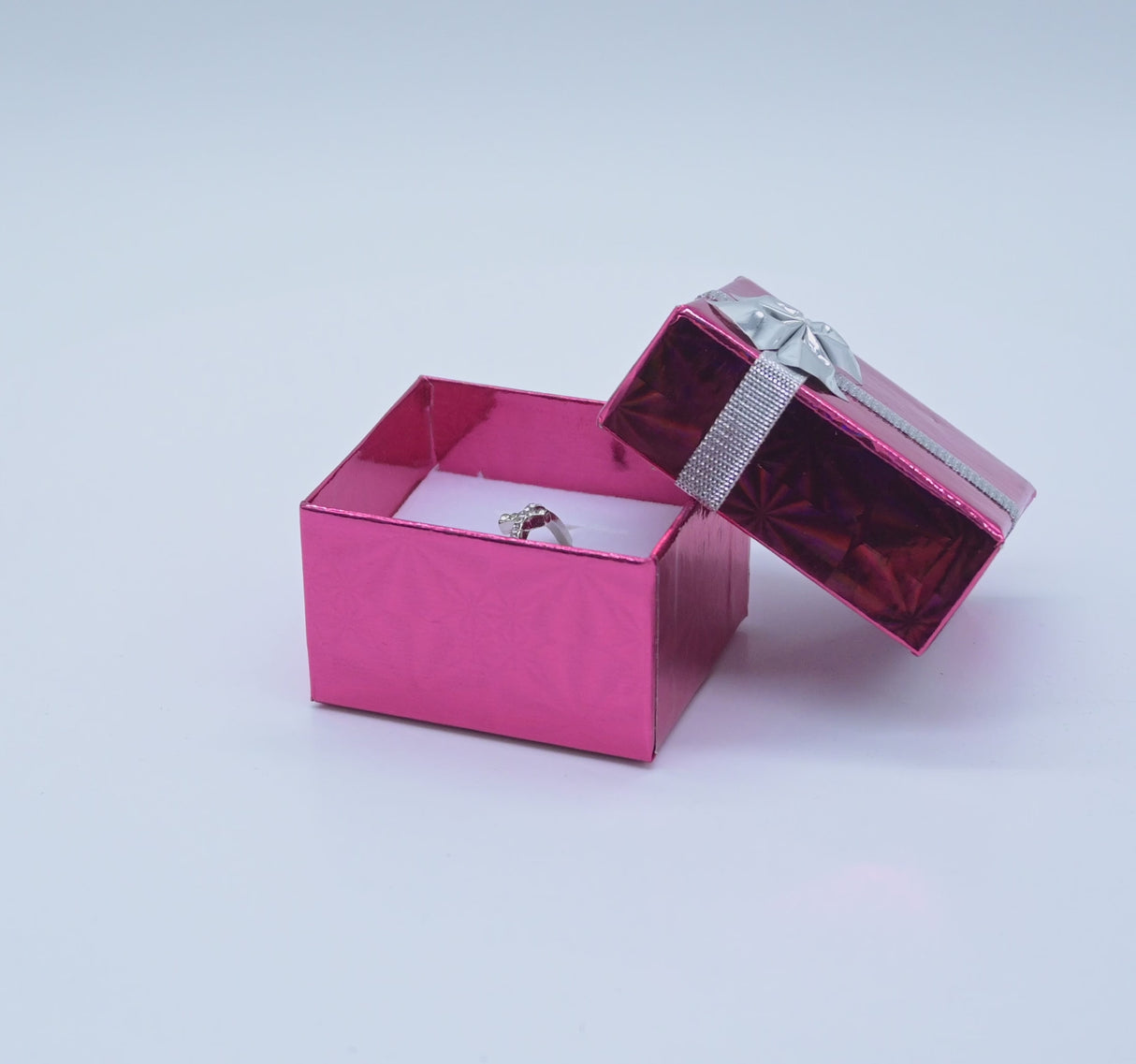 Multi-Color Hologram Jewelry Ring Gift Boxes
