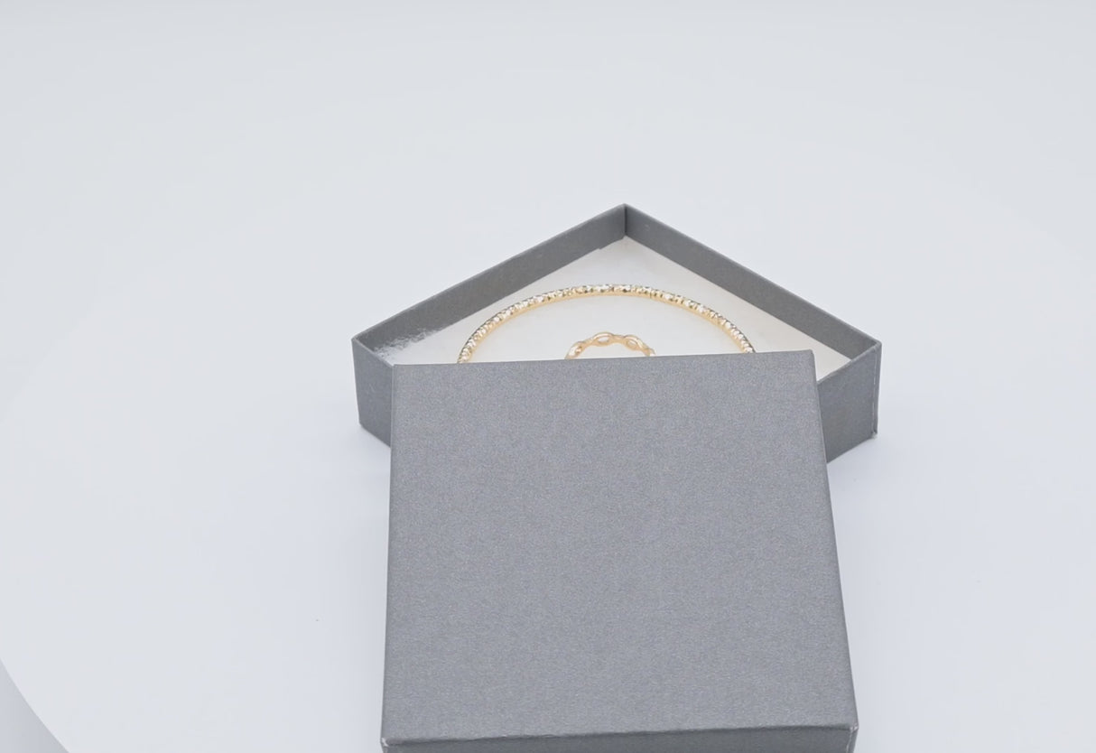 Premium Slate Grey Cotton Filled Jewelry Gift Boxes #33