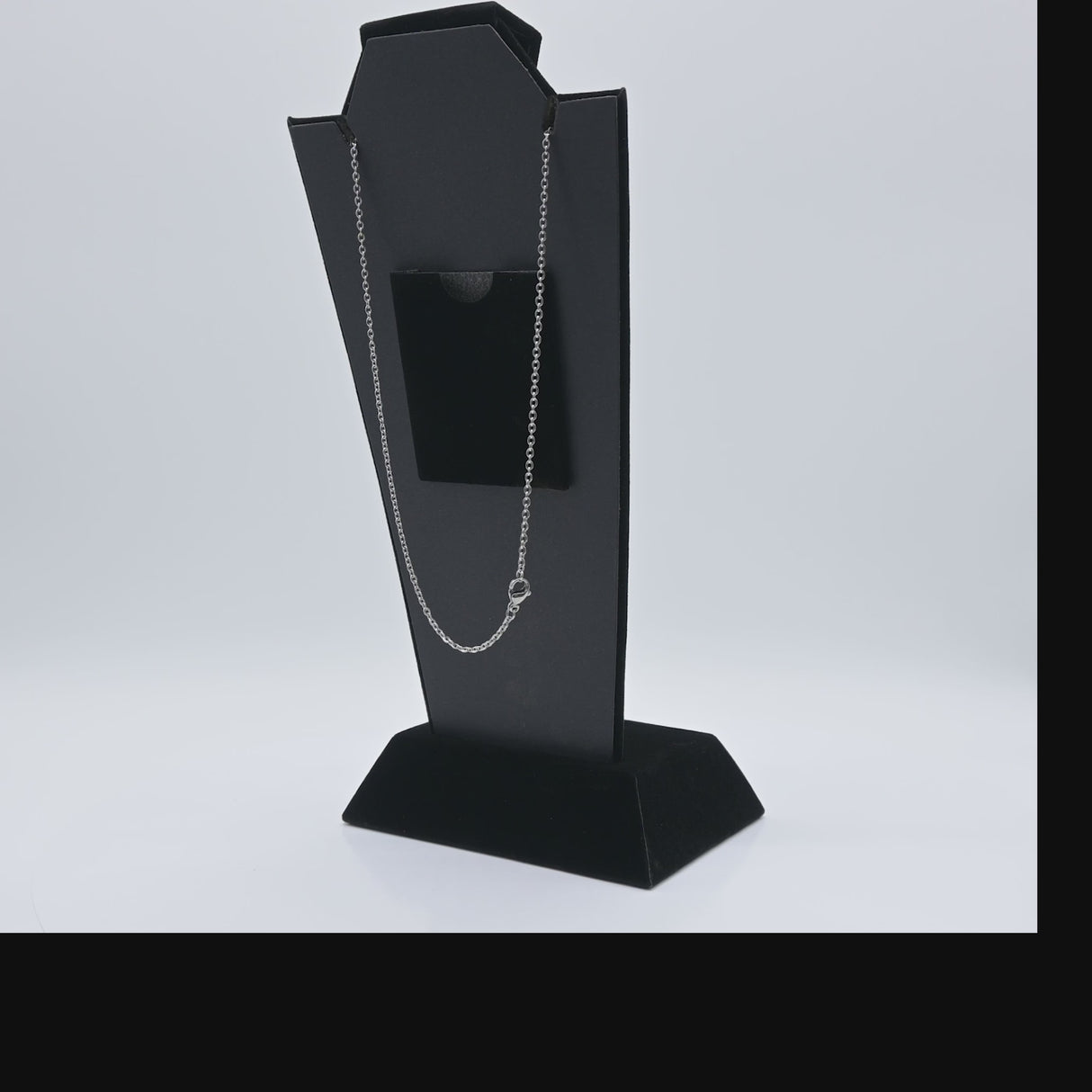 Black Velvet Jewelry Ring, Earring, and Necklace Display Stand