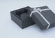 Black Paper Silver Bow-Tie Jewelry Bangle or Watch Gift Boxes