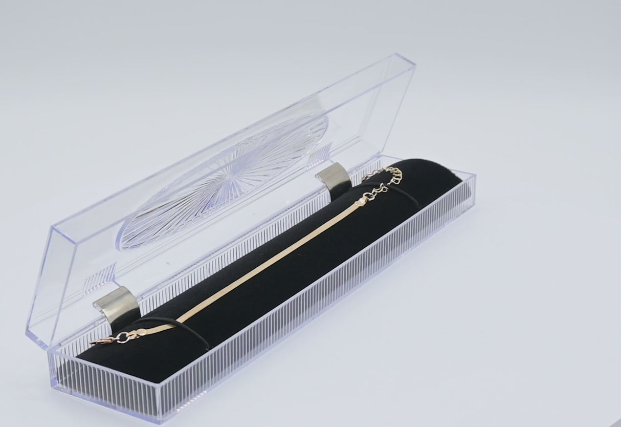 Clear Crystal Style Lucite Jewelry Bracelet / Watch Boxes